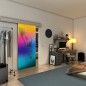 Glasschiebetür ECO-LINE - Fineprint Modell 120 Verlauf auf Grauglas Glasschiebetür ECO-LINE - Fineprint Modell 120 Verlauf auf Grauglas