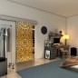 Glasschiebetür ECO-LINE - Fineprint Modell 164 Gold auf Grauglas Glasschiebetür ECO-LINE - Fineprint Modell 164 Gold auf Grauglas