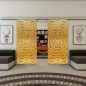 Glasschiebetür SLIM-LINE - Fineprint Modell 064 Gold auf Grauglas
