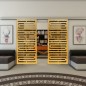 Glasschiebetür SLIM-LINE - Fineprint Modell 153 Gold auf Grauglas
