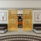 Glasschiebetür ECO-LINE - Fineprint Modell 168 Gold auf Grauglas Glasschiebetür ECO-LINE - Fineprint Modell 168 Gold auf Grauglas