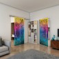 Glasschiebetür SLIM-LINE - Fineprint Modell 165 Verlauf auf Grauglas Glasschiebetür SLIM-LINE - Fineprint Modell 165 Verlauf auf Grauglas
