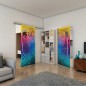Glasschiebetür SLIM-LINE - Fineprint Modell 172 Verlauf auf Grauglas Glasschiebetür SLIM-LINE - Fineprint Modell 172 Verlauf auf Grauglas