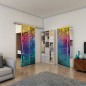 Glasschiebetür SLIM-LINE - Fineprint Modell 178 Verlauf auf Grauglas Glasschiebetür SLIM-LINE - Fineprint Modell 178 Verlauf auf Grauglas