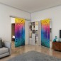 Glasschiebetür SLIM-LINE - Fineprint Modell 181 Verlauf auf Grauglas Glasschiebetür SLIM-LINE - Fineprint Modell 181 Verlauf auf Grauglas