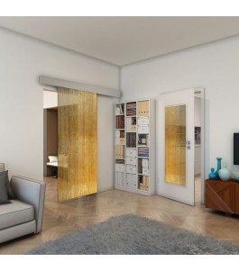 Lichtausschnitt - Fineprint Model 050 Gold auf Grauglas