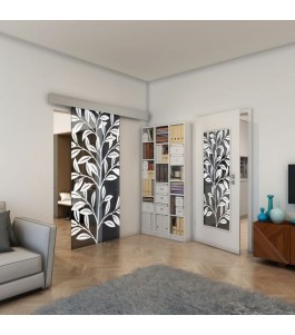Lichtausschnitt - Fineprint Model 099 Weiss auf Grauglas