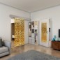 Lichtausschnitt - Fineprint Modell 168 Gold auf Grauglas