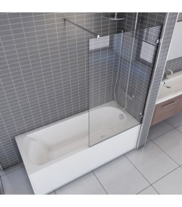 Badewannenaufsätze Delta 01 - Festteil - Chrom - Klarglas