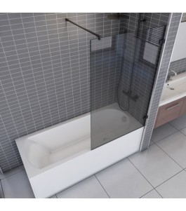 Badewannenaufsätze Dumont 01 - Festteil - Schwarz - Grauglas