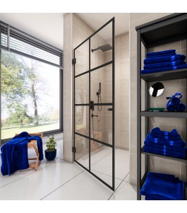 Duschtüren Escada 01 - Pendelband - Schwarz - Loft 2
