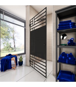 Duschtüren Escada 01 - Pendelband - Schwarz - Loft 5