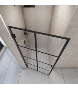 Duschtüren Escada 01 - Pendelband - Schwarz - Loft 2