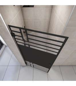 Duschtüren Escada 01 - Pendelband - Schwarz - Loft 5