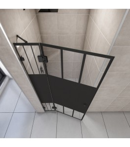 Duschtüren Escada 03 - Pendelband - Schwarz - Loft 4