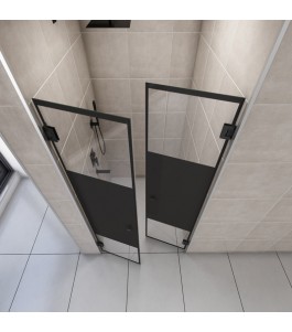 Duschtüren Escada 04 - Pendelband - Schwarz - Loft 3