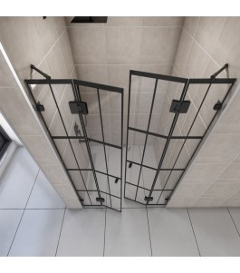 Duschtüren Escada 06 - Pendelband - Schwarz - Loft 2