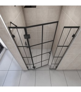 Duschtüren Escada 09 - Pendelband - Schwarz - Loft 2