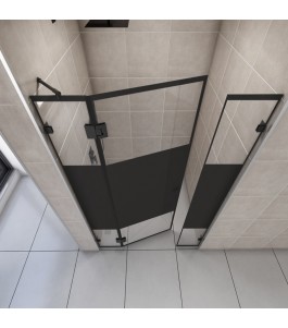 Duschtüren Escada 09 - Pendelband - Schwarz - Loft 3