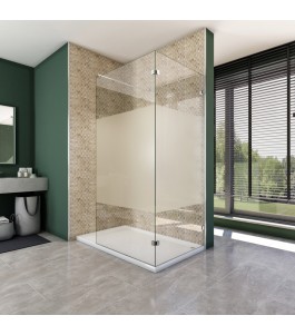 Walk In Dusche  - Almada 05 - Duschwand - Chrom - Blinds