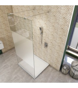 Walk In Dusche  - Almada 09 - Duschwand - Chrom - Blinds