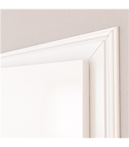 Türzarge Weisslack 9016 - 75 mm profiliert