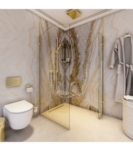 Walk In Dusche Royal 14-Chrom-Klarglas