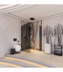 Walk In Dusche Regal 14-Chrom-Grauglas