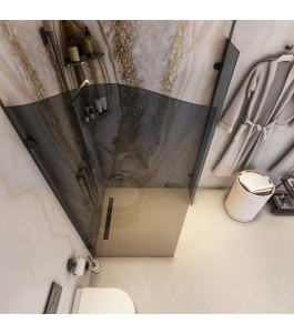 Walk In Dusche Regal 14-Chrom-Grauglas