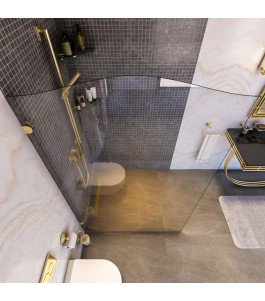 Walk In Dusche Royal 12-Chrom-Klarglas