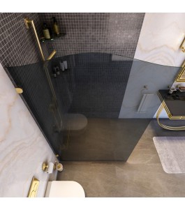 Walk In Dusche Royal 12-Chrom-Grauglas