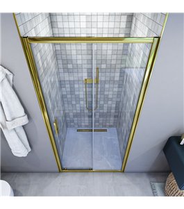 Duschtüren  VERA 01 - Gold - Klarglas