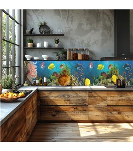 Glas Küchenrückwand 6 mm ESG Motive KRWM-0391
