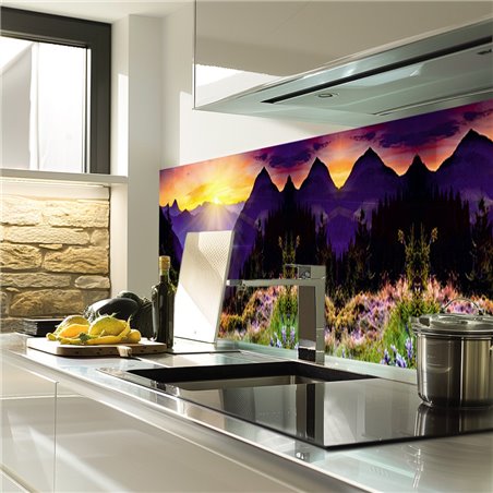 Glas Küchenrückwand 6 mm ESG Motive KRWM-0412