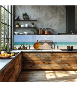 Glas Küchenrückwand 6 mm ESG Motive KRWM-0424