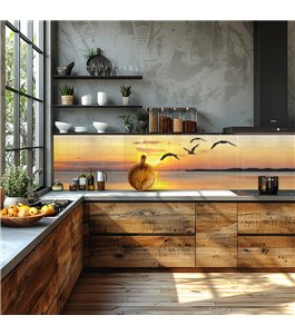 Glas Küchenrückwand 6 mm ESG Motive KRWM-0615