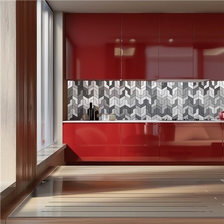 Küchenrückwand Platte 6 mm ESG Fliesenmotive KRWF-04-08