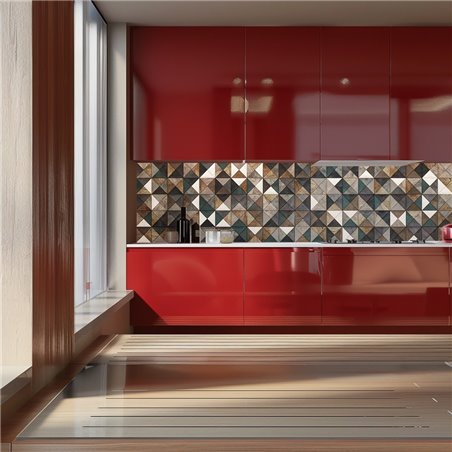 Küchenrückwand Platte 6 mm ESG Fliesenmotive KRWF-19-22