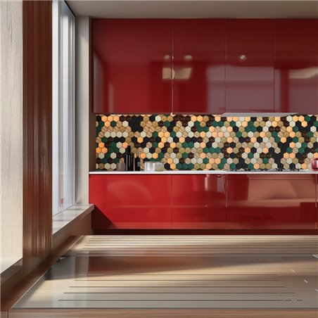 Küchenrückwand Platte 6 mm ESG Fliesenmotive KRWF-30-03