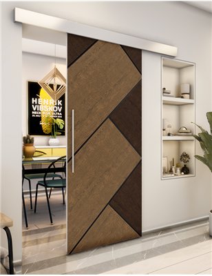 Holzschiebetür Eco-Line - Holz-Mix  Model 1026