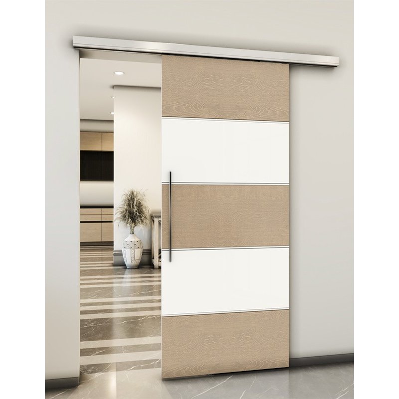 Holzschiebetür Slim-Line - Eiche und Weiss Model 1031 Holzschiebetür Slim-Line - Eiche und Weiss Model 1031