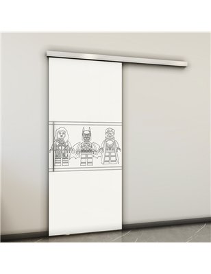 Holzschiebetür Slim-Line - Weiss  Model 1063