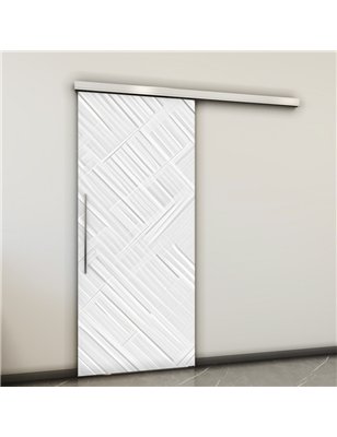 Holzschiebetür Slim-Line - Weiss 3D  Model 1006
