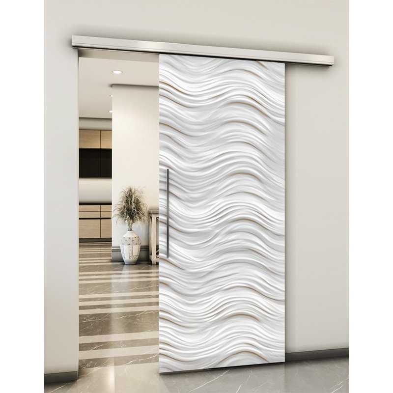 Holzschiebetür Slim-Line - Weiss 3D Model 1026 Holzschiebetür Slim-Line - Weiss 3D Model 1026