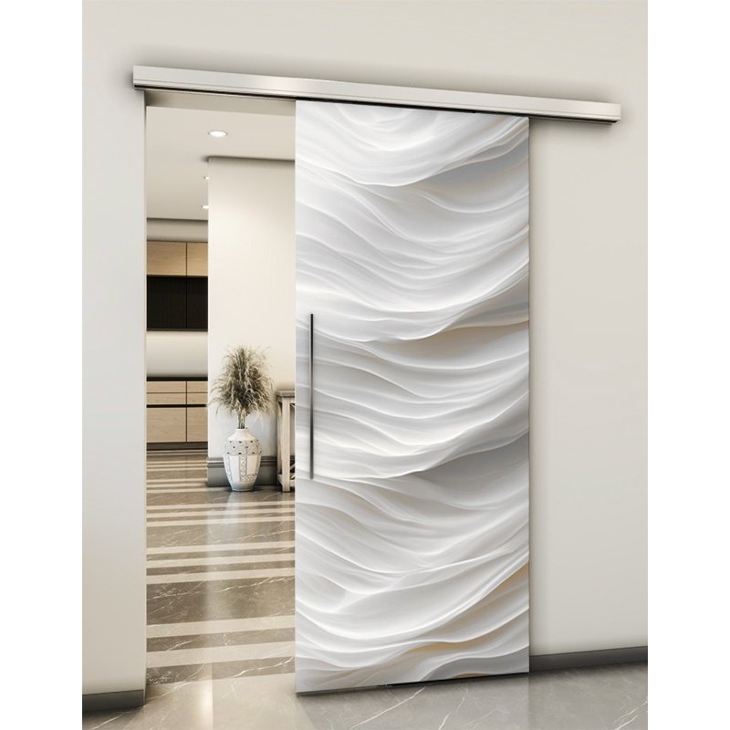 Holzschiebetür Slim-Line - Weiss 3D Model 1036 Holzschiebetür Slim-Line - Weiss 3D Model 1036