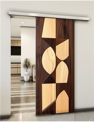 Holzschiebetür Slim-Line - Holzkunst  Model 1057