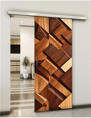 Holzschiebetür Slim-Line - Holzkunst  Model 1075