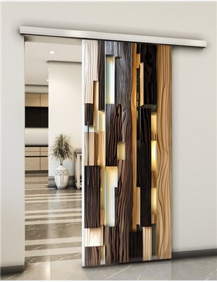 Holzschiebetür Slim-Line - Holzkunst  Model 1097