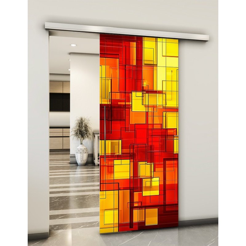Holzschiebetür Slim-Line - Geometrie Model 1021 Holzschiebetür Slim-Line - Geometrie Model 1021