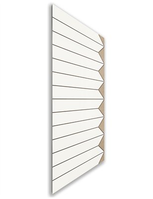Holzschiebetür Nur Türblatt - Eiche und Weiss  Model 1007